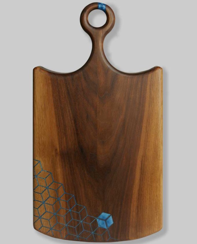 Cutting board, Platter, Walnut, Epoxy, New York, Astoria, New York City, Queens